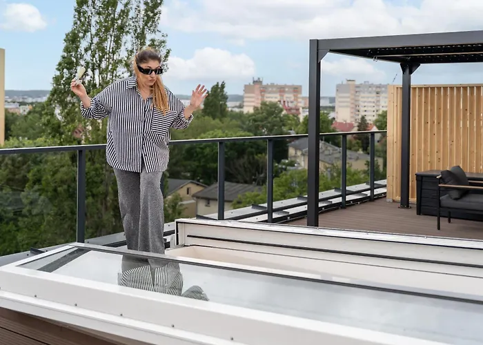 Plaza 41 Seaside With Roof Terrace And Parking By Lion Lägenhet *